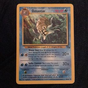 Omastar Pokémon card